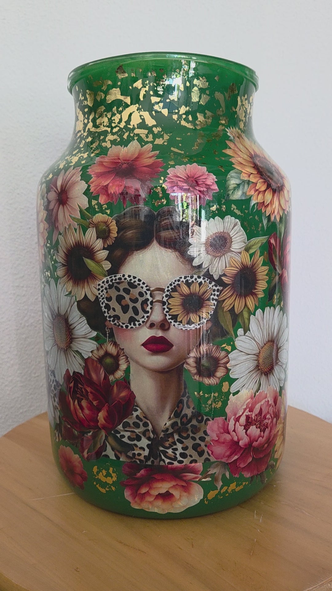 Vaas "Emerald Fashion" – Voor Droog- & zijdebloemen