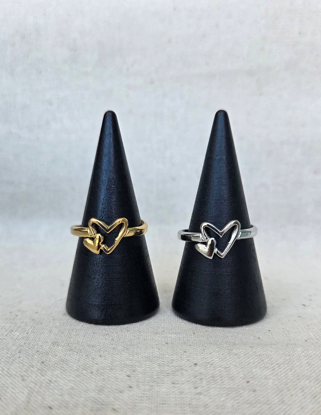Double Heart Ring