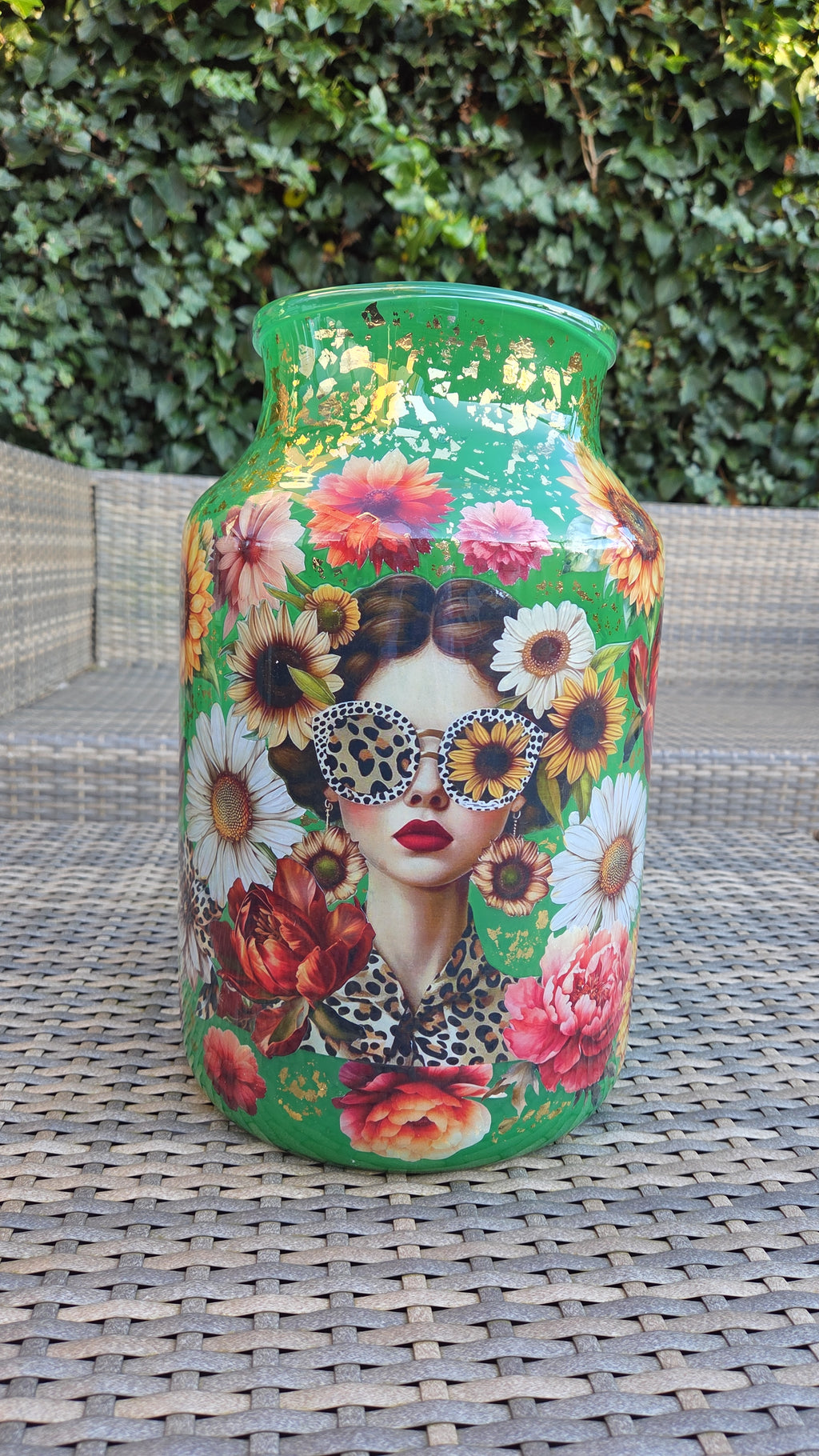 Vaas "Emerald Fashion" – Voor Droog- & zijdebloemen