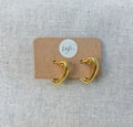 Oorbellen- "Contour Heart" Hoops