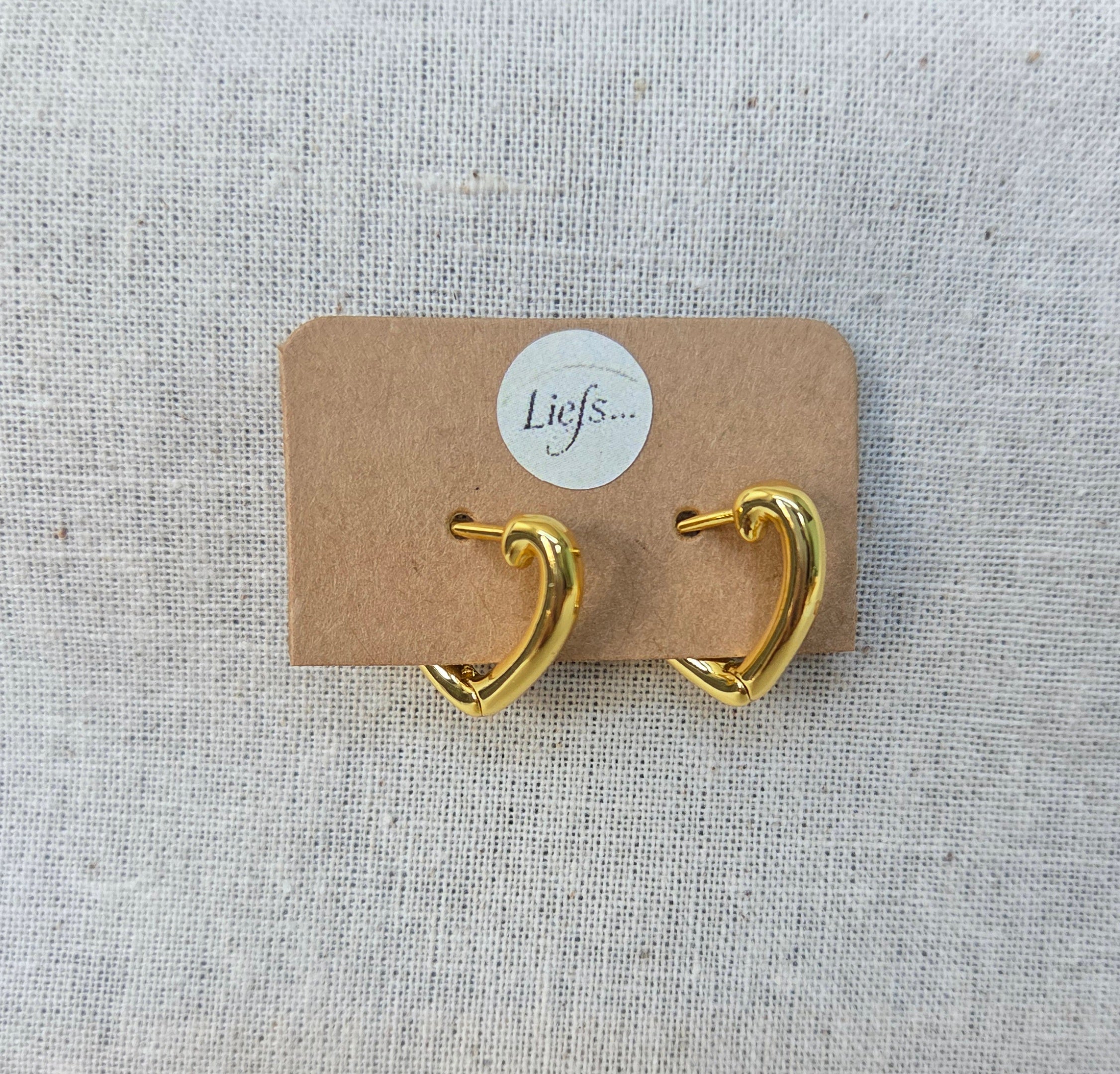 Oorbellen- "Contour Heart" Hoops