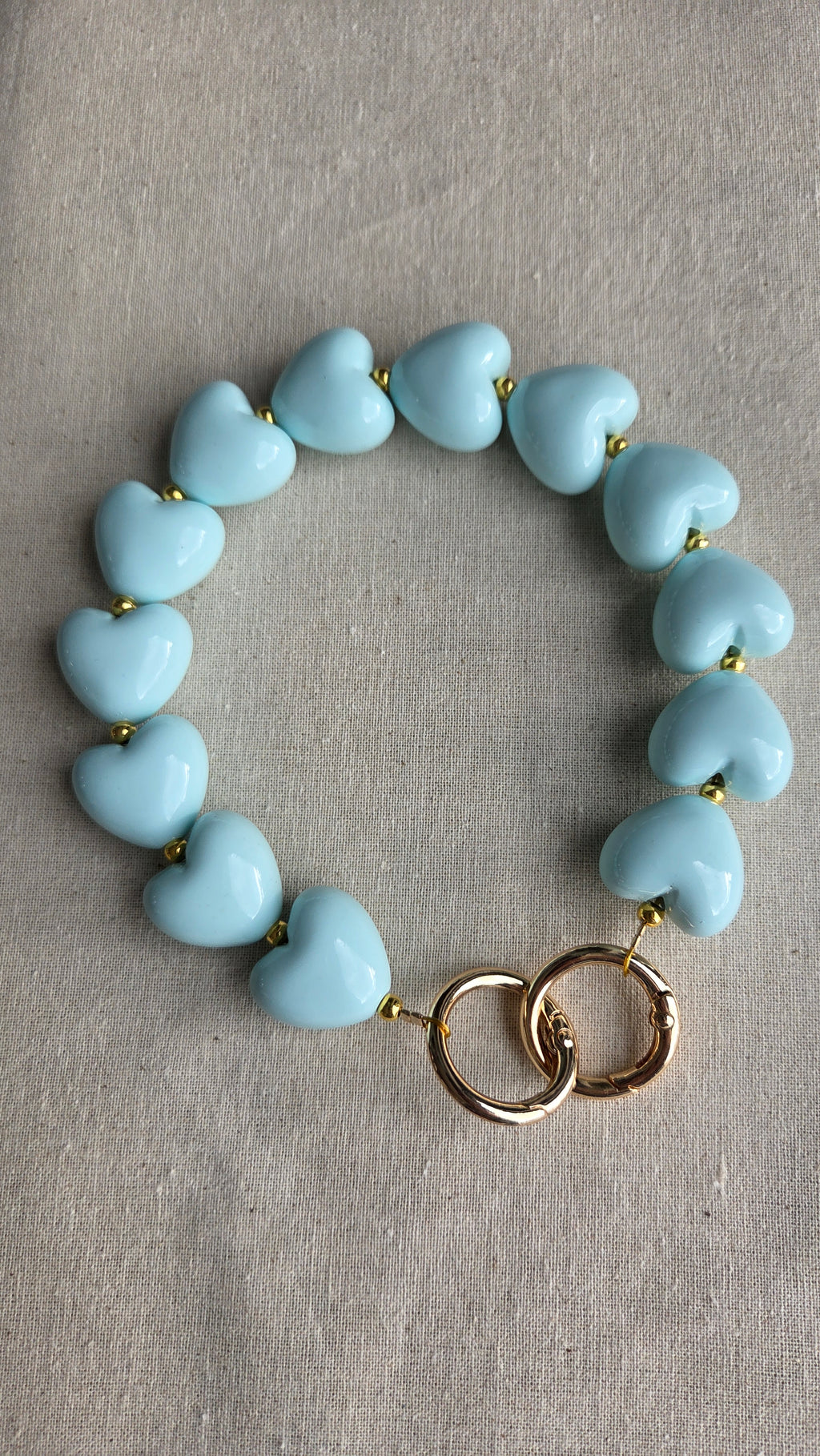 Heart Charm Chain "Candy Hearts" - luxe tas- & telefoonketting