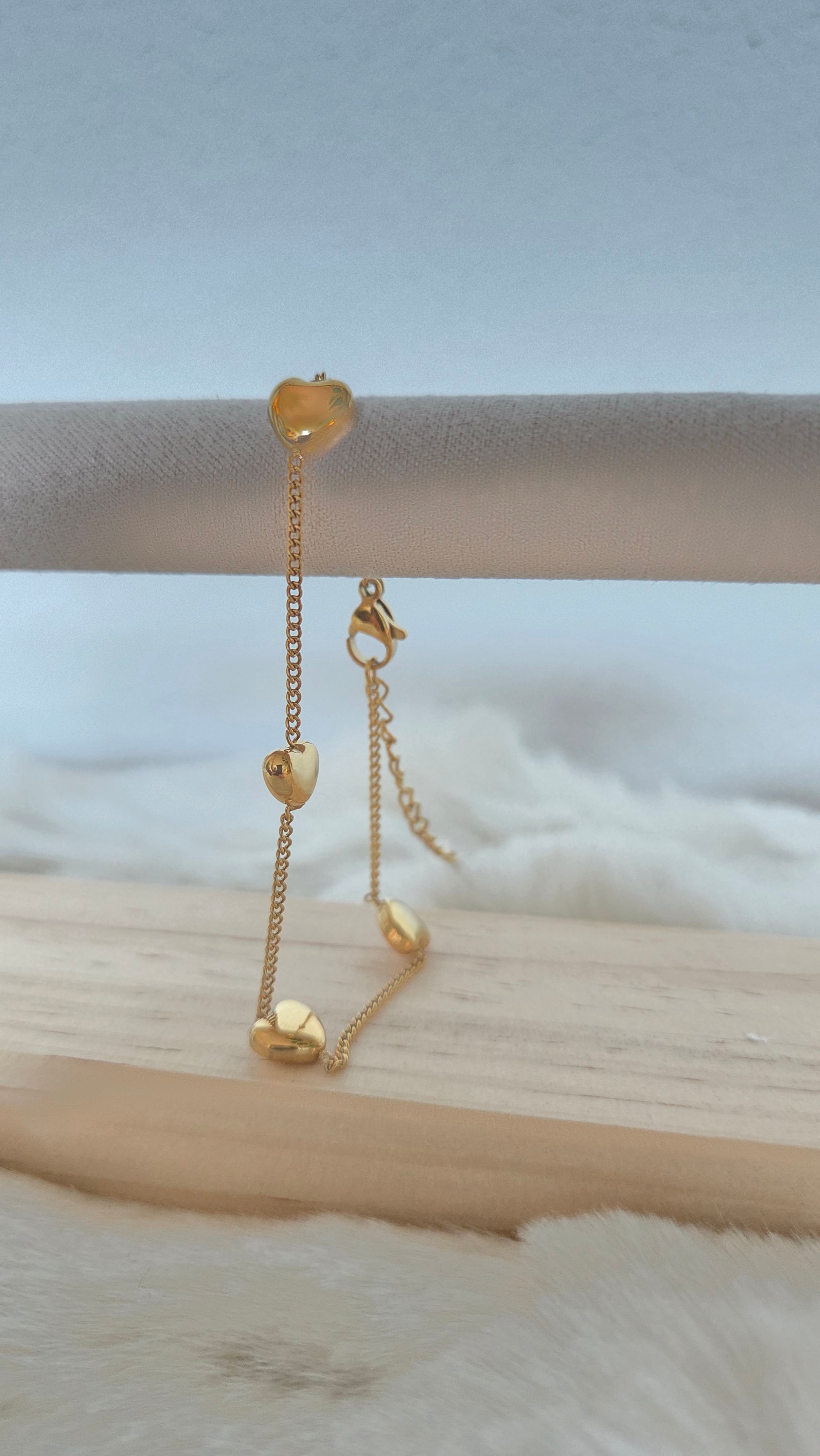 Armband - "puffy hearts"
