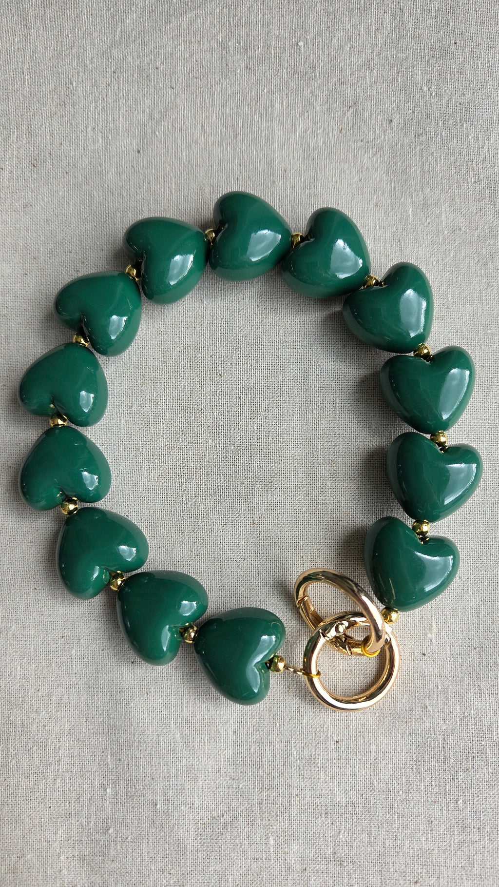 Heart Charm Chain "Candy Hearts" - luxe tas- & telefoonketting