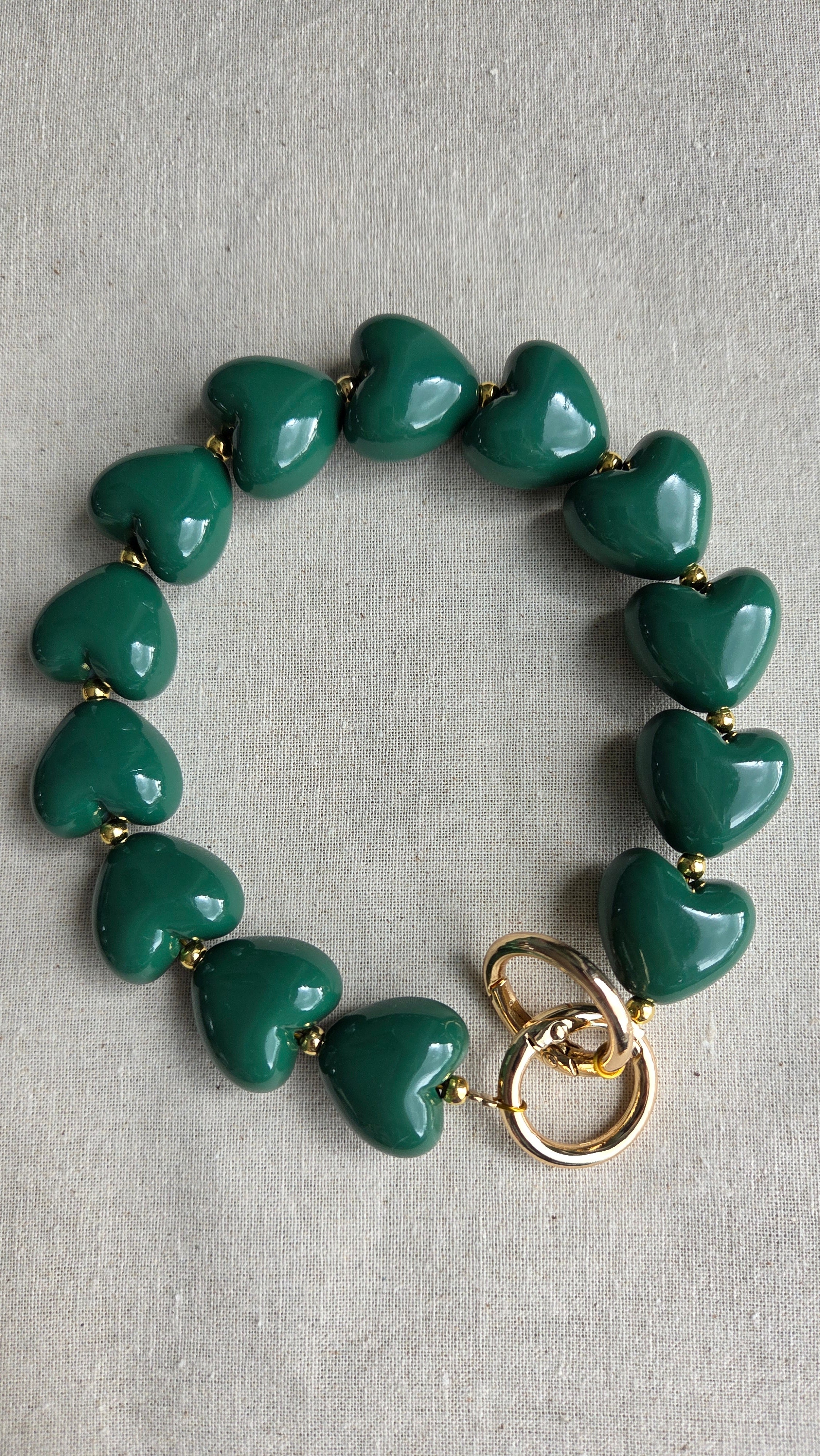 Heart Charm Chain "Candy Hearts" - luxe tas- & telefoonketting