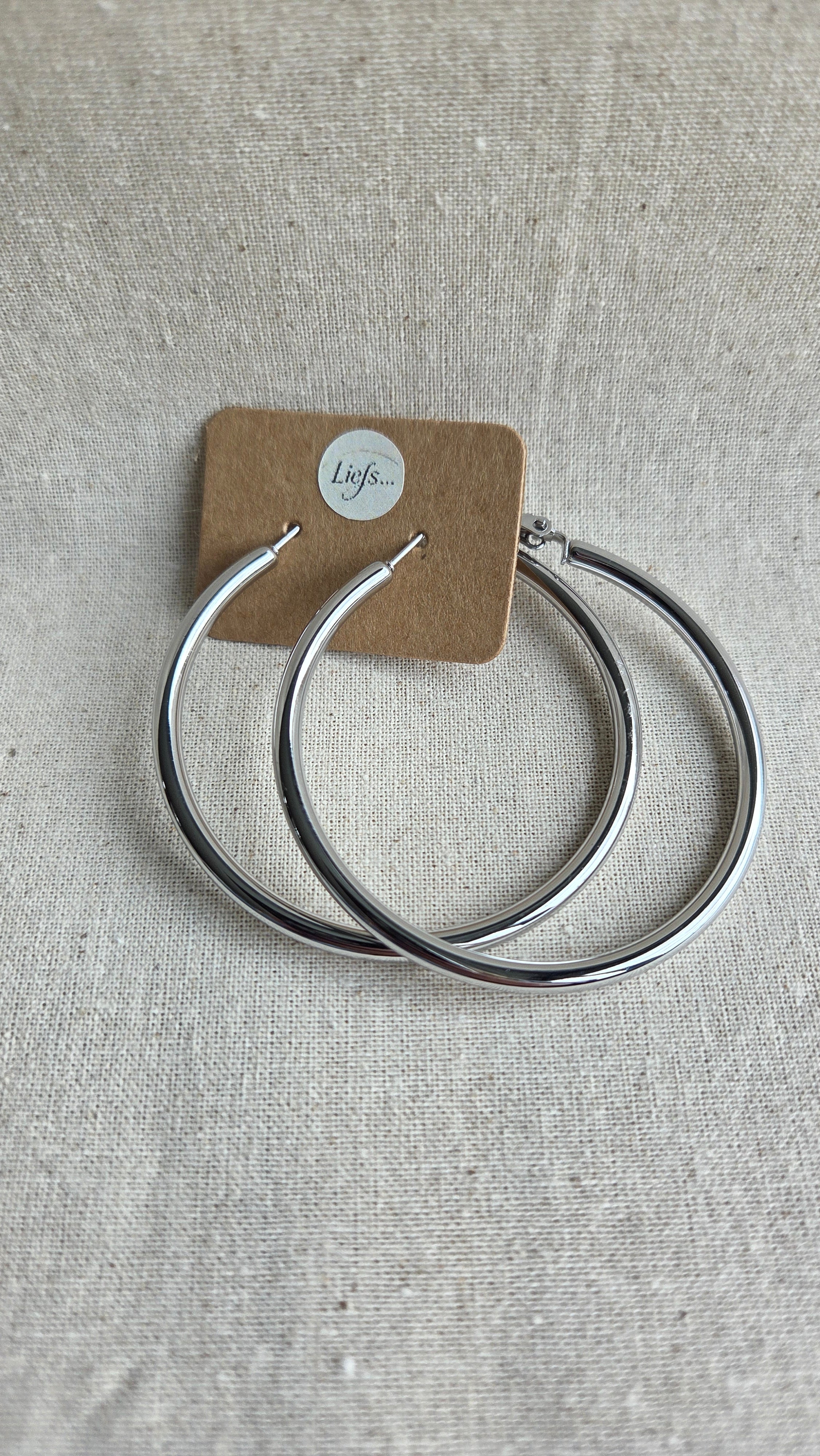 Oorbellen - "Bold Statement Hoops" - 50mm