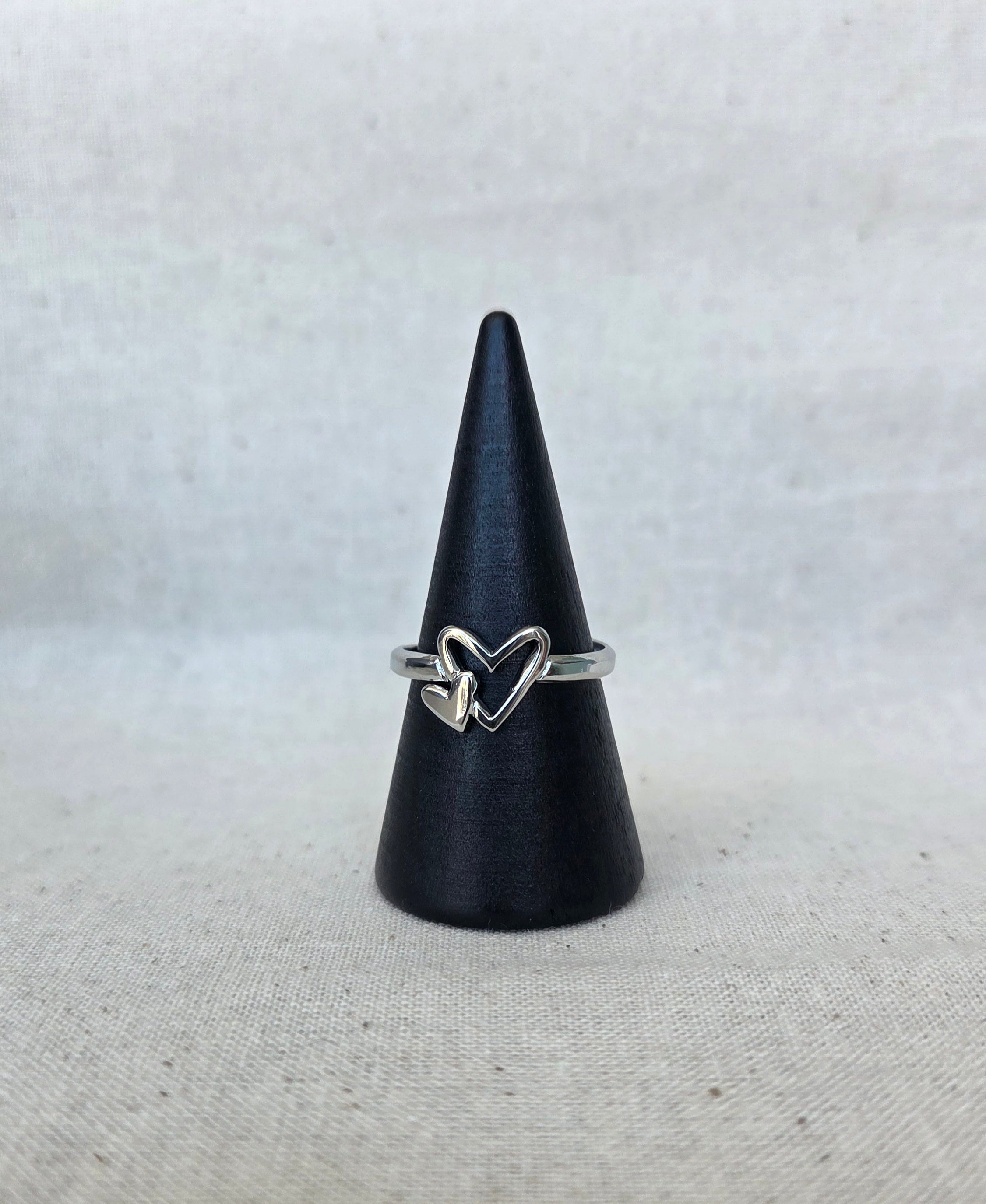 Double Heart Ring