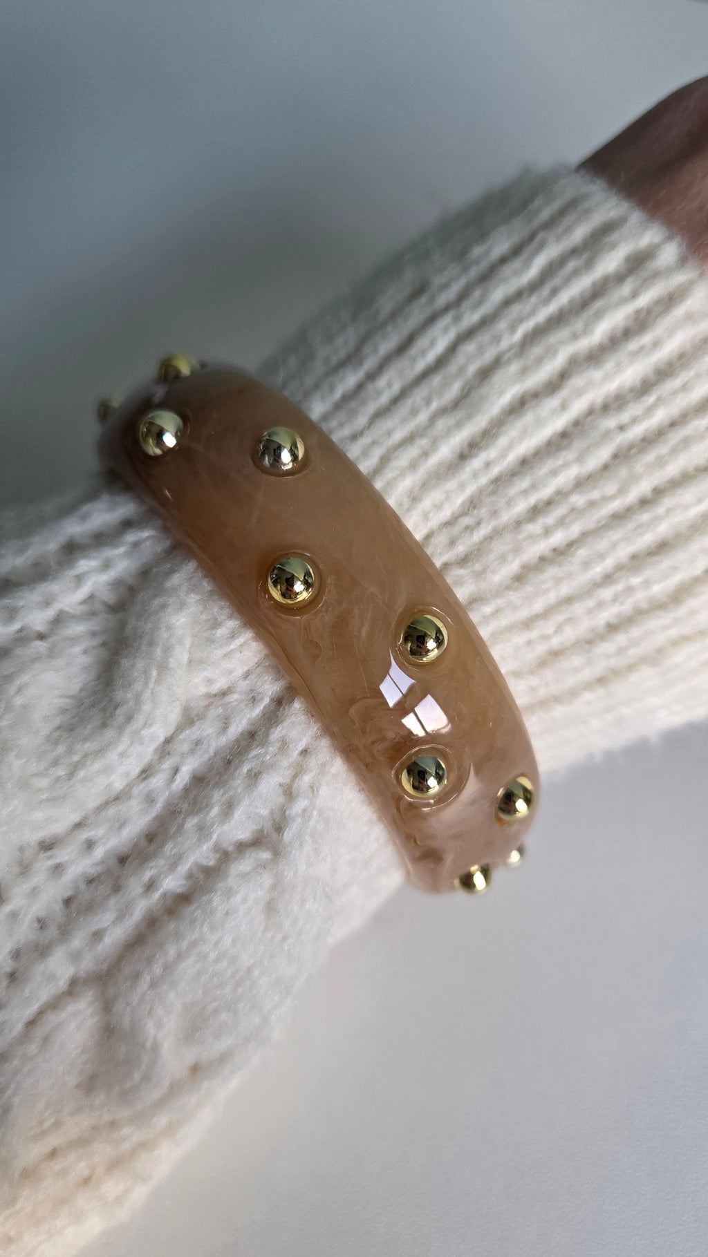 Armband "Retro Glam Bangle" – Studded of Wave