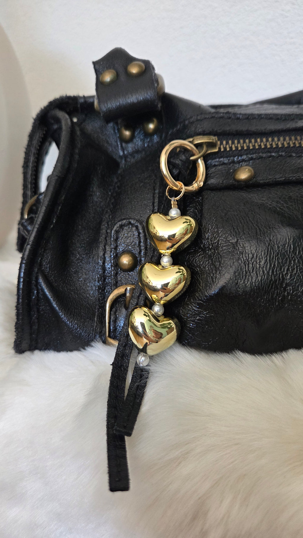 Golden Heart & Pearl Tashanger
