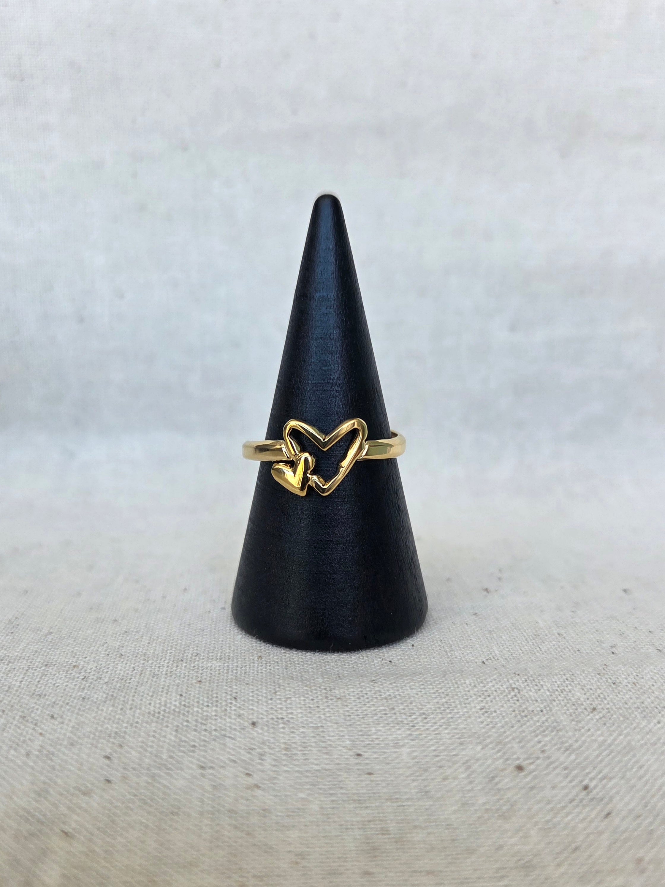 Double Heart Ring