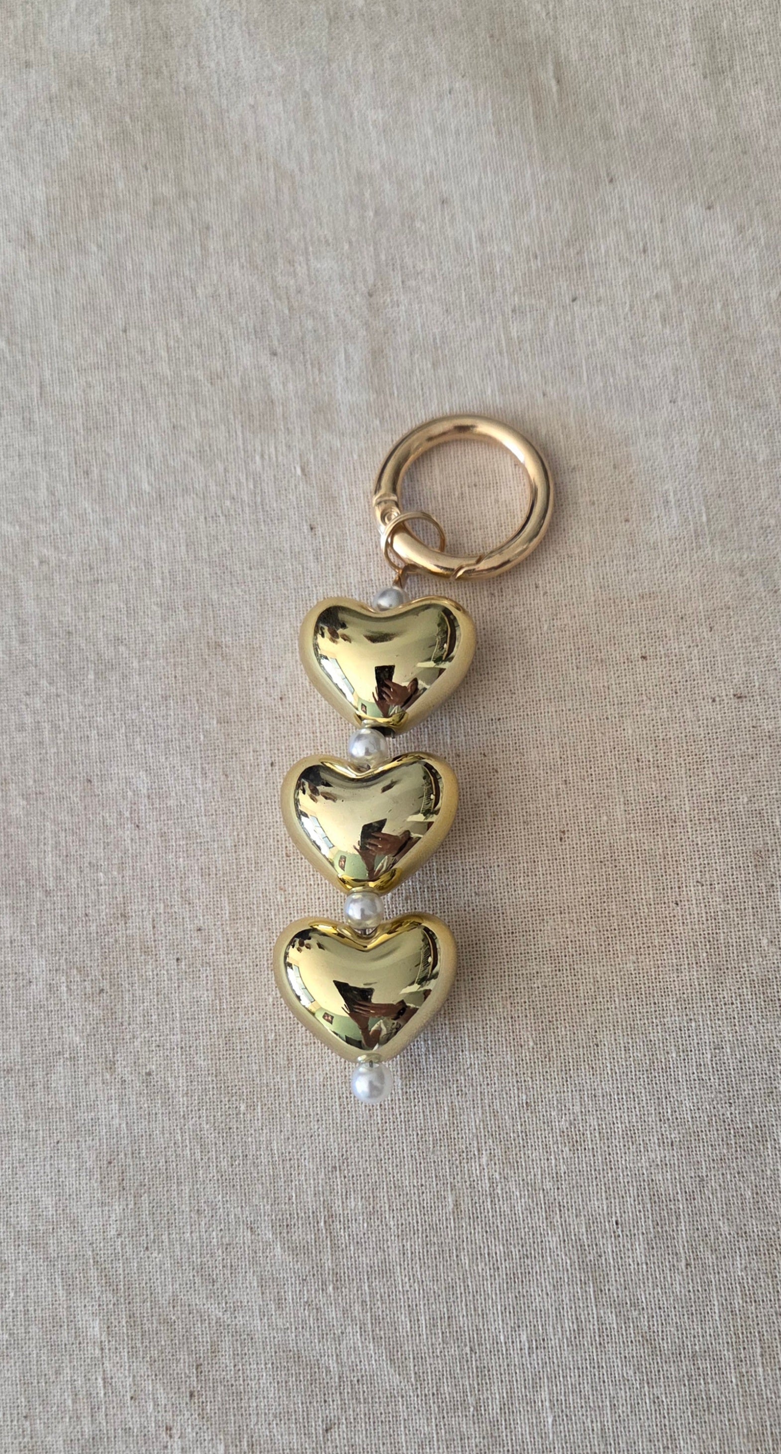 Golden Heart & Pearl Tashanger