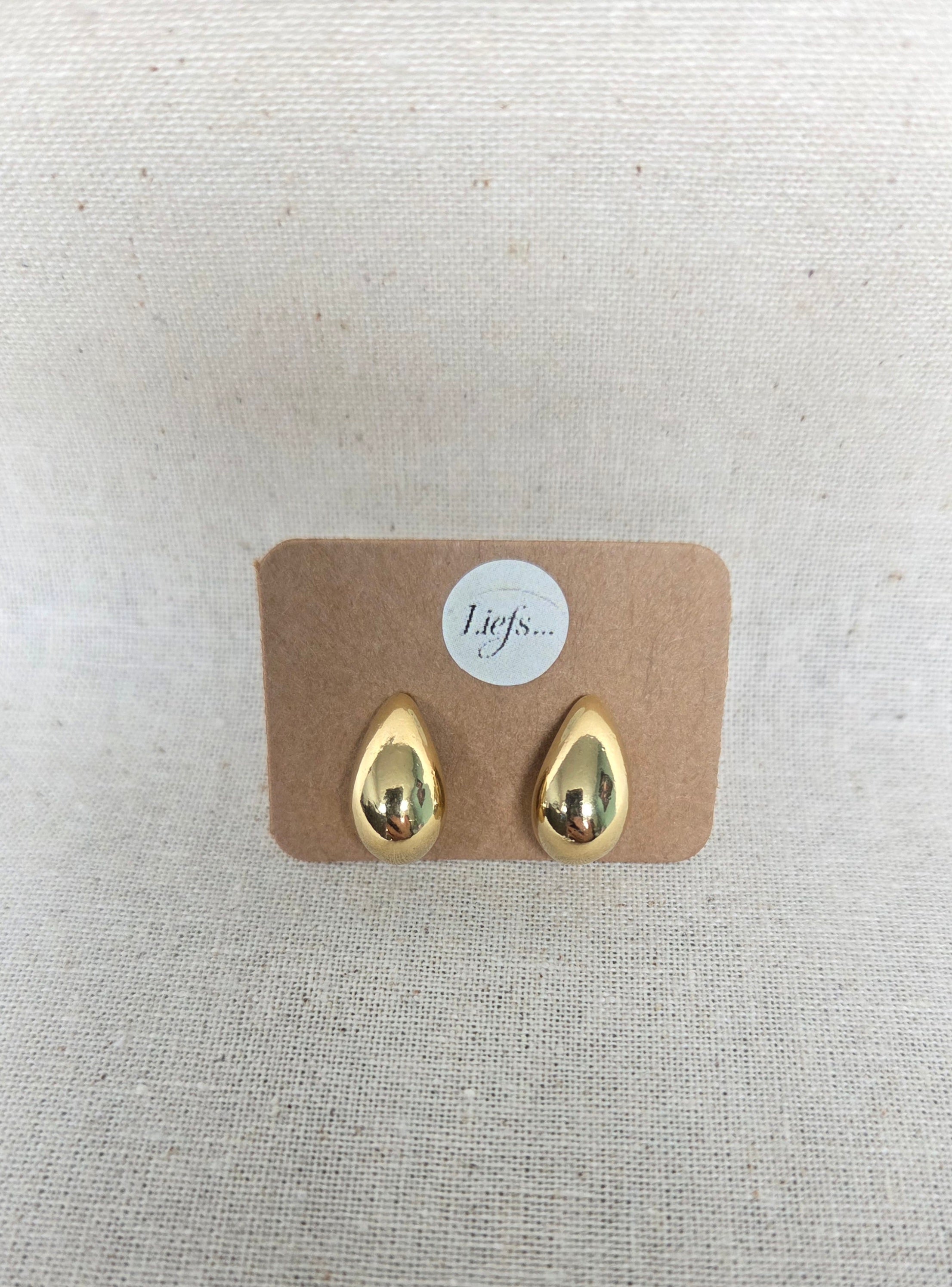 Oorbellen "Liquid Drop" - Minimalistische Druppel Studs