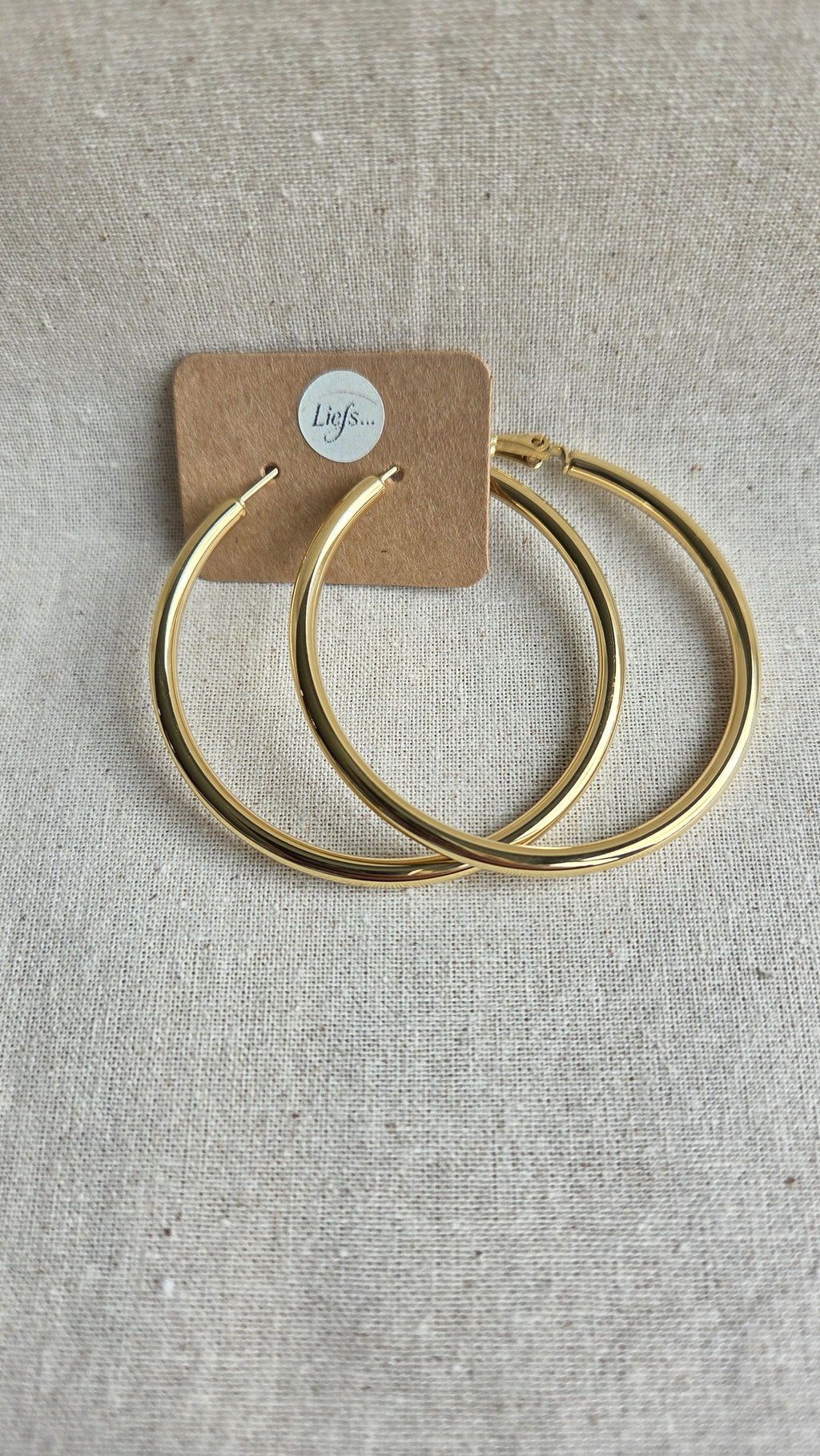 Oorbellen - "Bold Statement Hoops" - 50mm