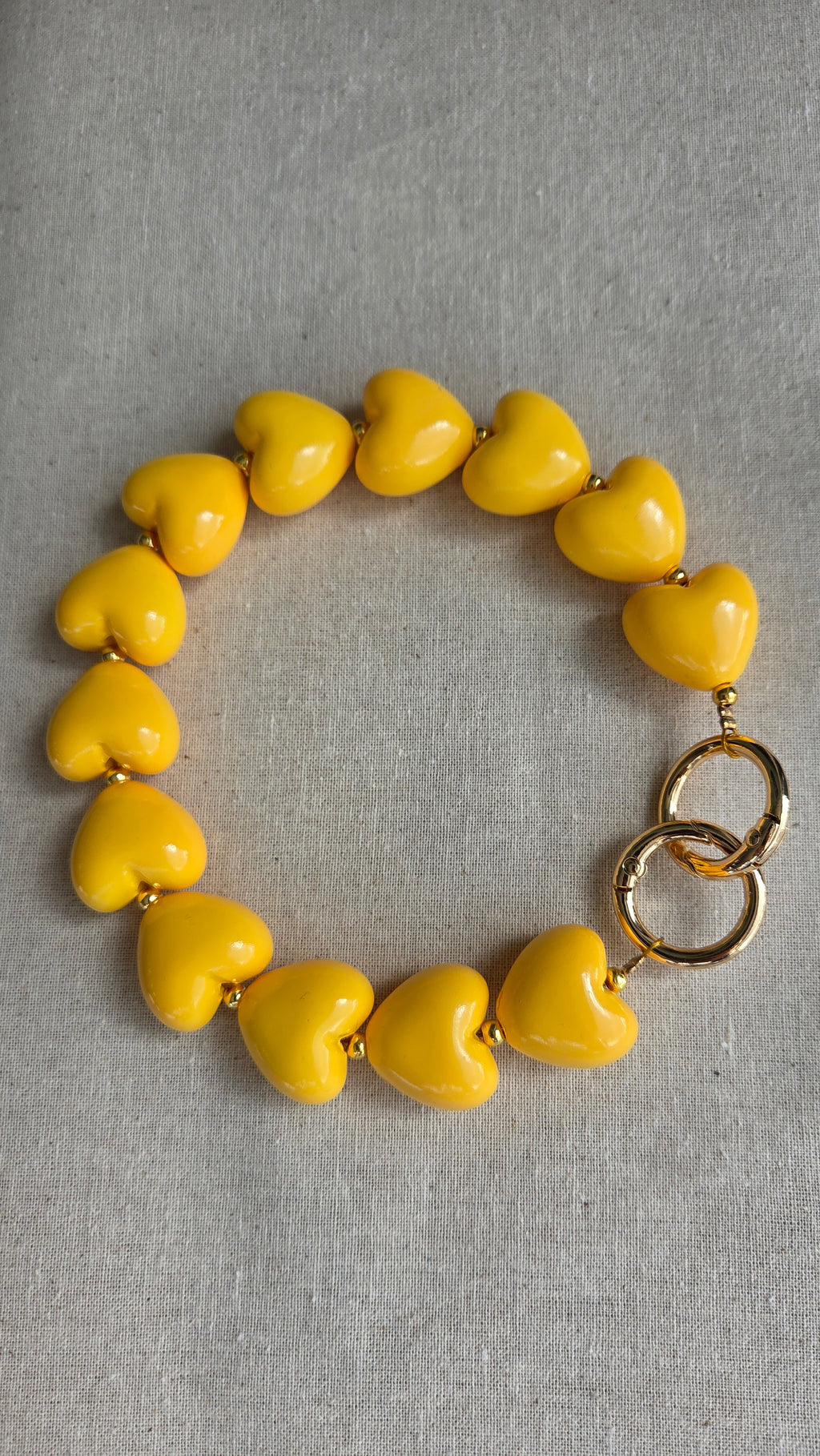 Heart Charm Chain "Candy Hearts" - luxe tas- & telefoonketting