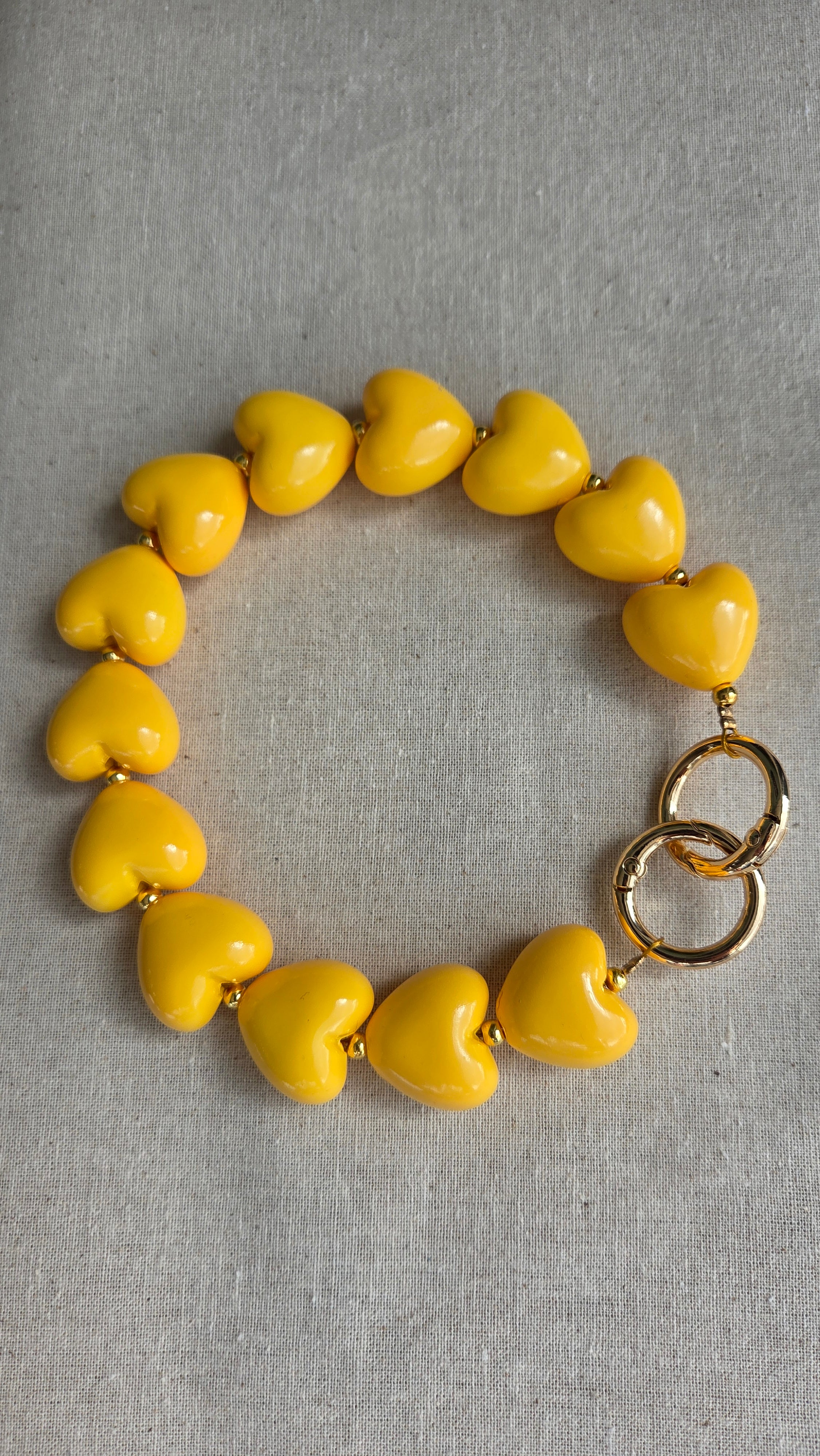 Heart Charm Chain "Candy Hearts" - luxe tas- & telefoonketting