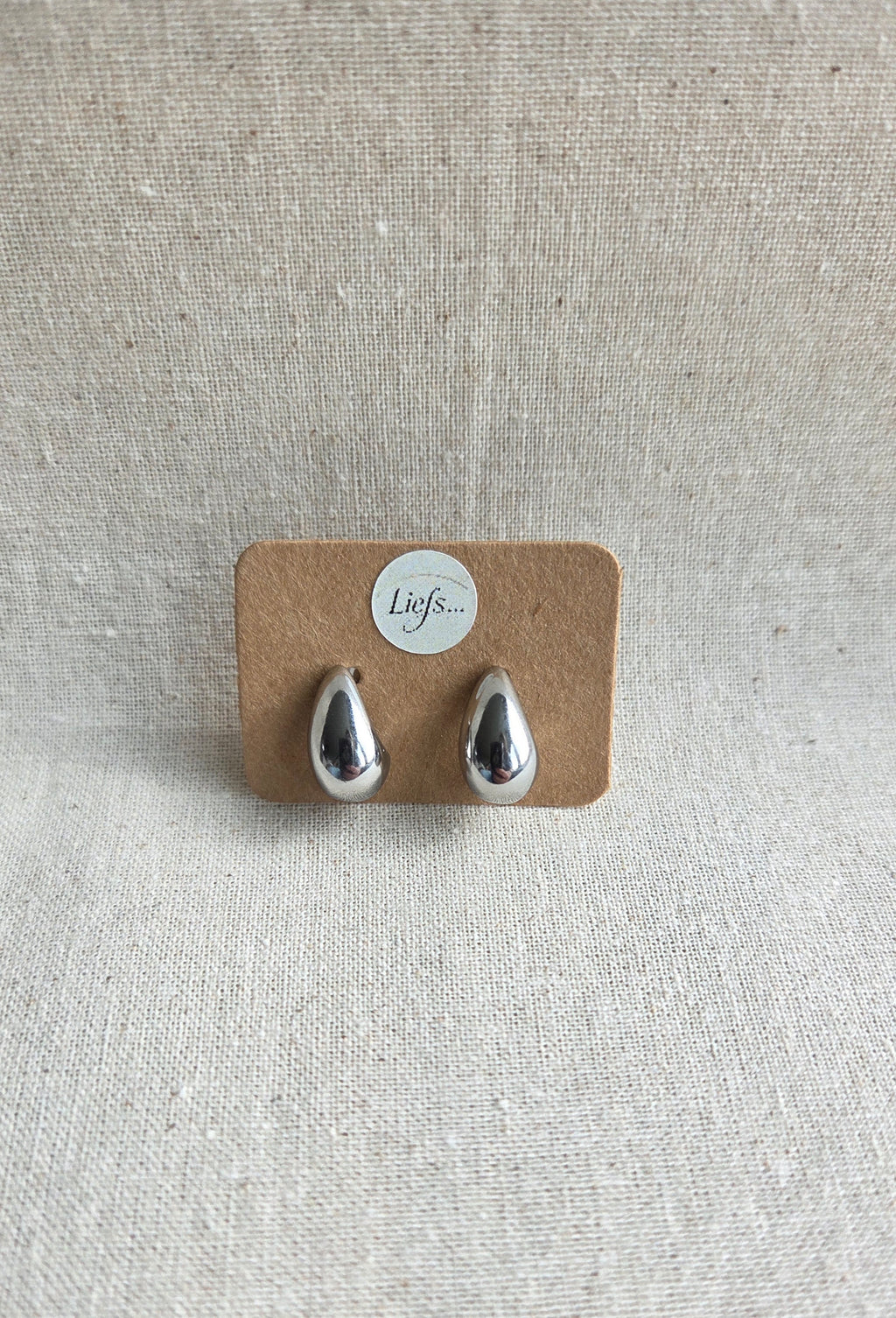 Oorbellen "Liquid Drop" - Minimalistische Druppel Studs