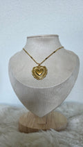 Ketting "Vintage Heart" - lengte 74 cm.
